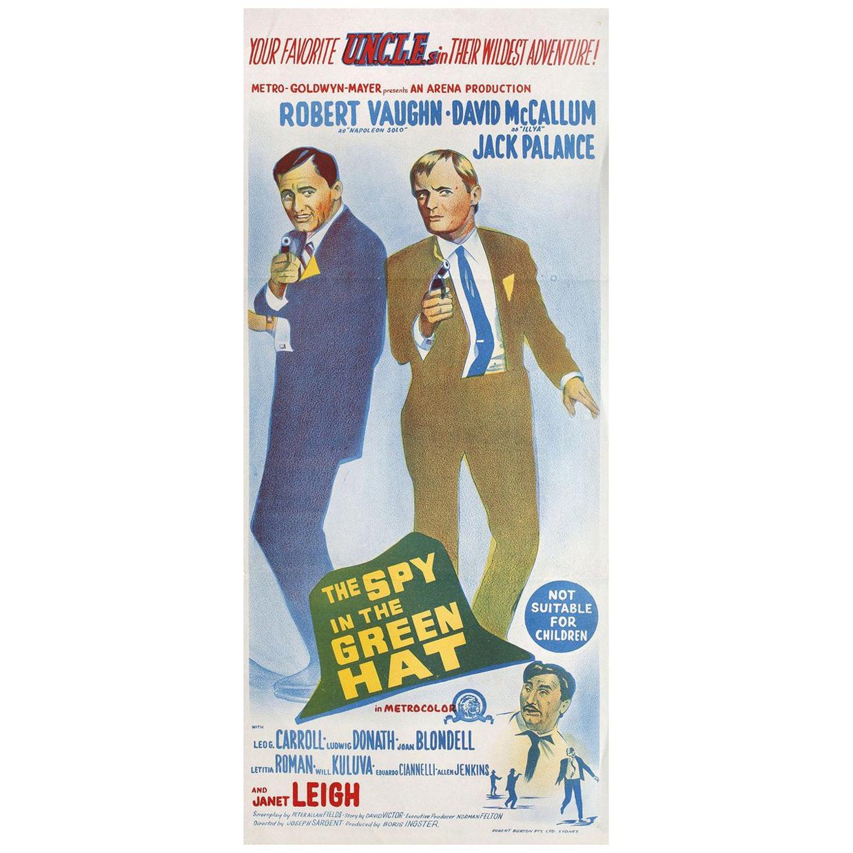 "The Spy in the Green Hat" 1967 Australian Daybill Film Poster