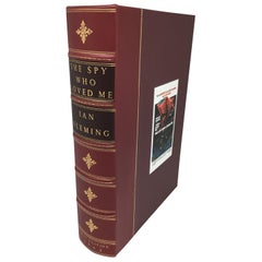 Vintage The Spy Who Loved Me by Ian Fleming, 1st Edition in Custom Leather Binding, 1962