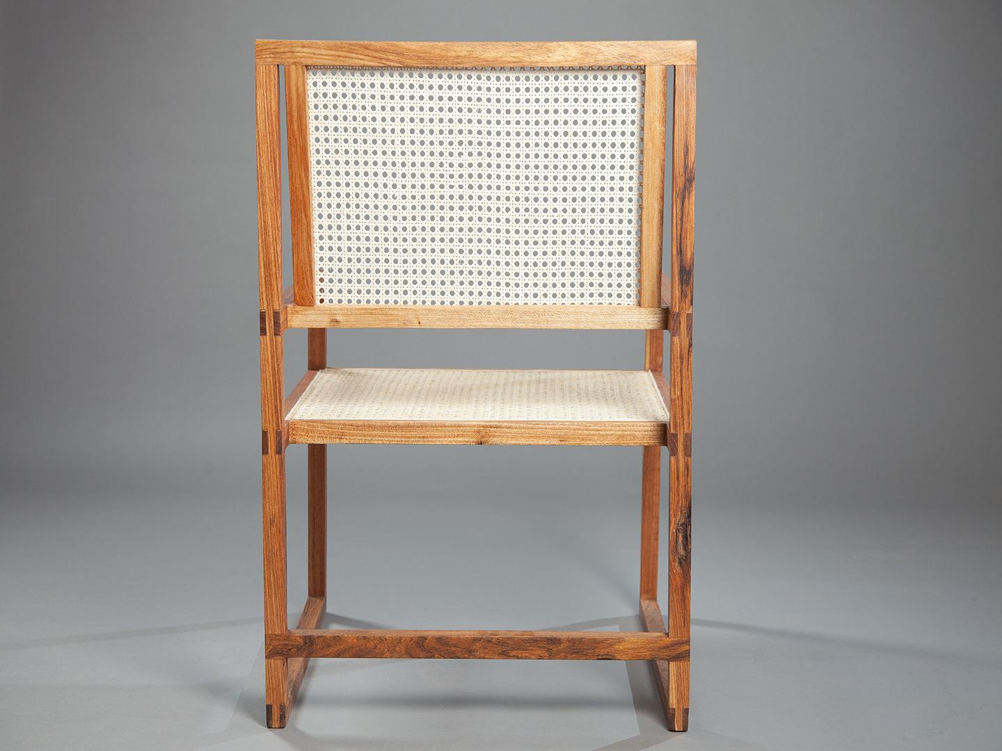 Modern The Square Armchair. Produced with Solid Wood Using Mortise and Tenon Joinery.  For Sale