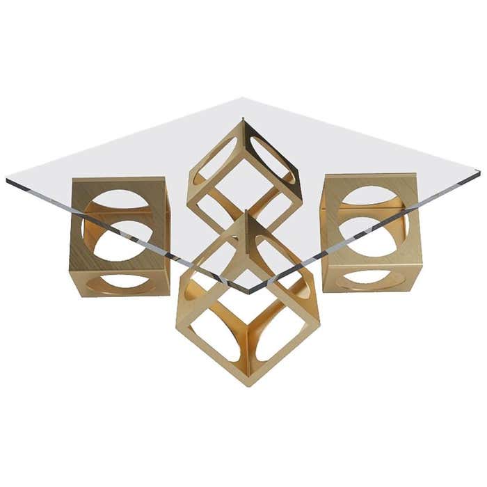 The Square Box Table Designed by Laurie Beckerman For Sale at 1stDibs ...