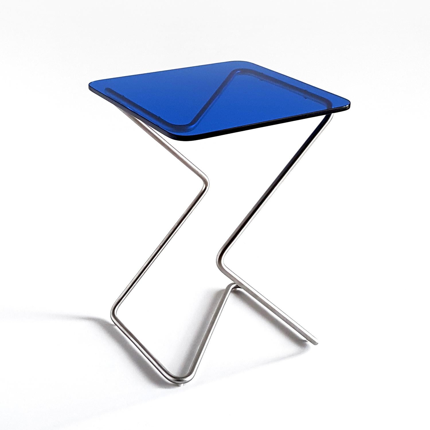 Steel Square Side Table by Rita Kettaneh