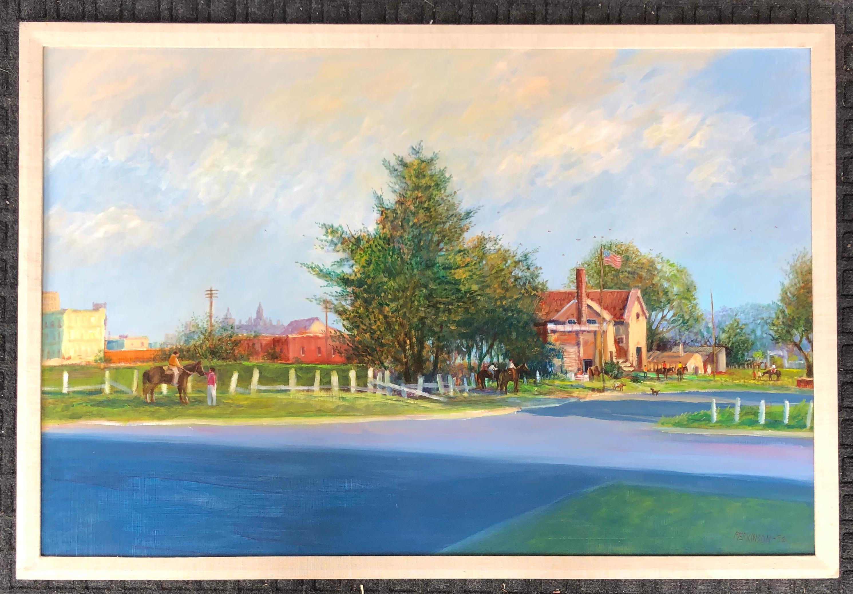 Oil on panel

Tom Perkinson was born in Indianapolis, Indiana in 1940. He was raised in the country and developed a love for the natural landscape. He discovered that he had a talent for art while in elementary school. Art quickly became his