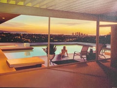 Stahl House Canvas Print by Listed Artist Carrie Graber