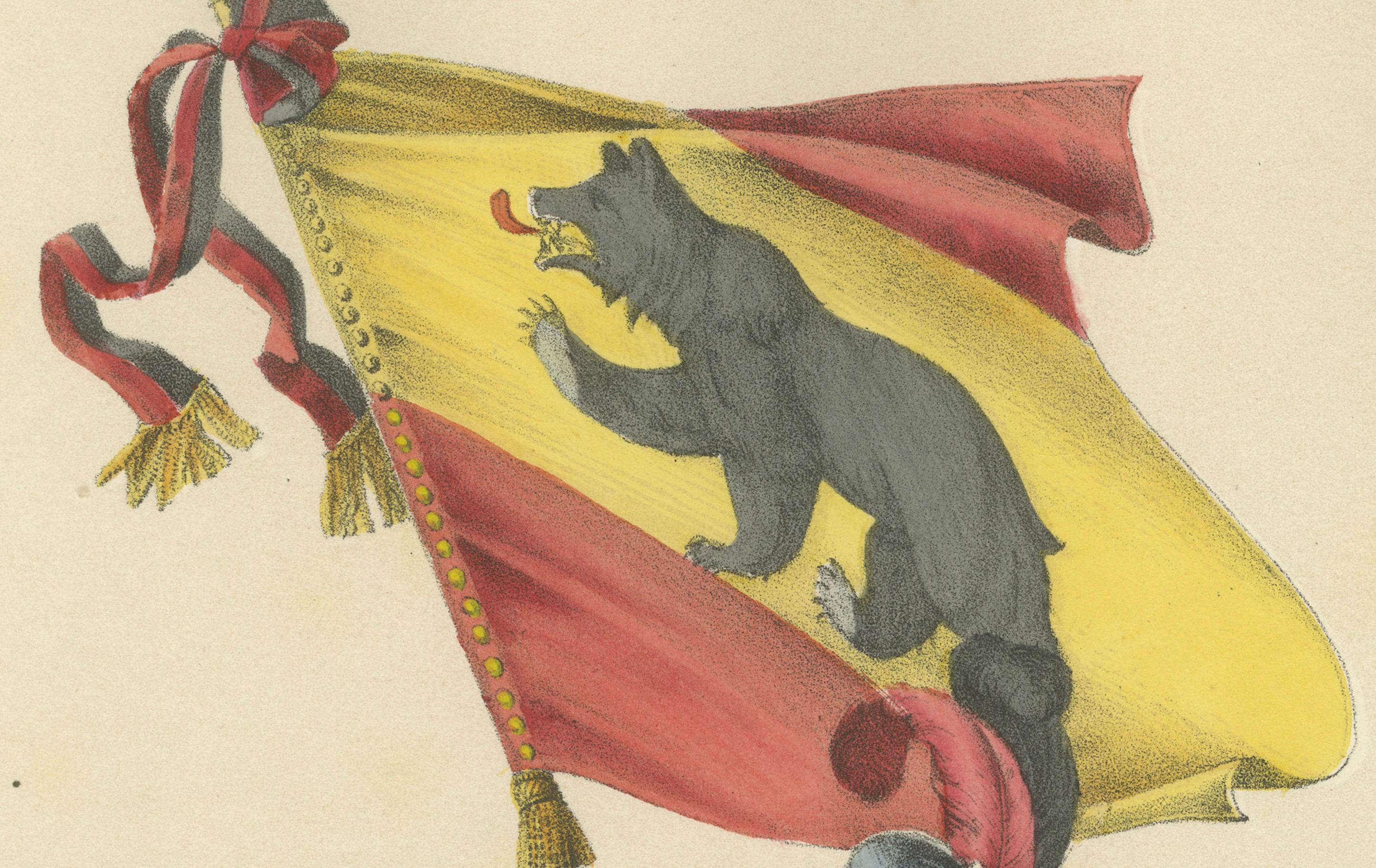 The Standard-Bearer of Bern Leading a Swiss Infantry Formation, veröffentlicht 1855 (Papier) im Angebot