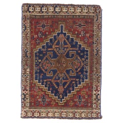 Antique The Stepped Celestial: A Late-19th-Century Shiraz Masterpiece of Tribal Nobility