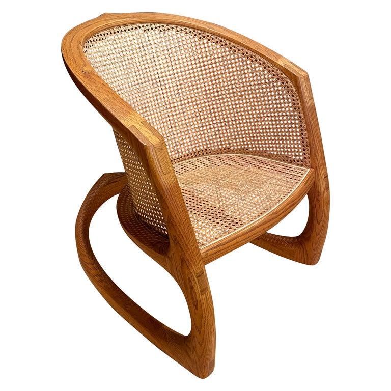 The Sternum Rocking Chair by American Studio Craftsman David Ebner      1983 For Sale 7