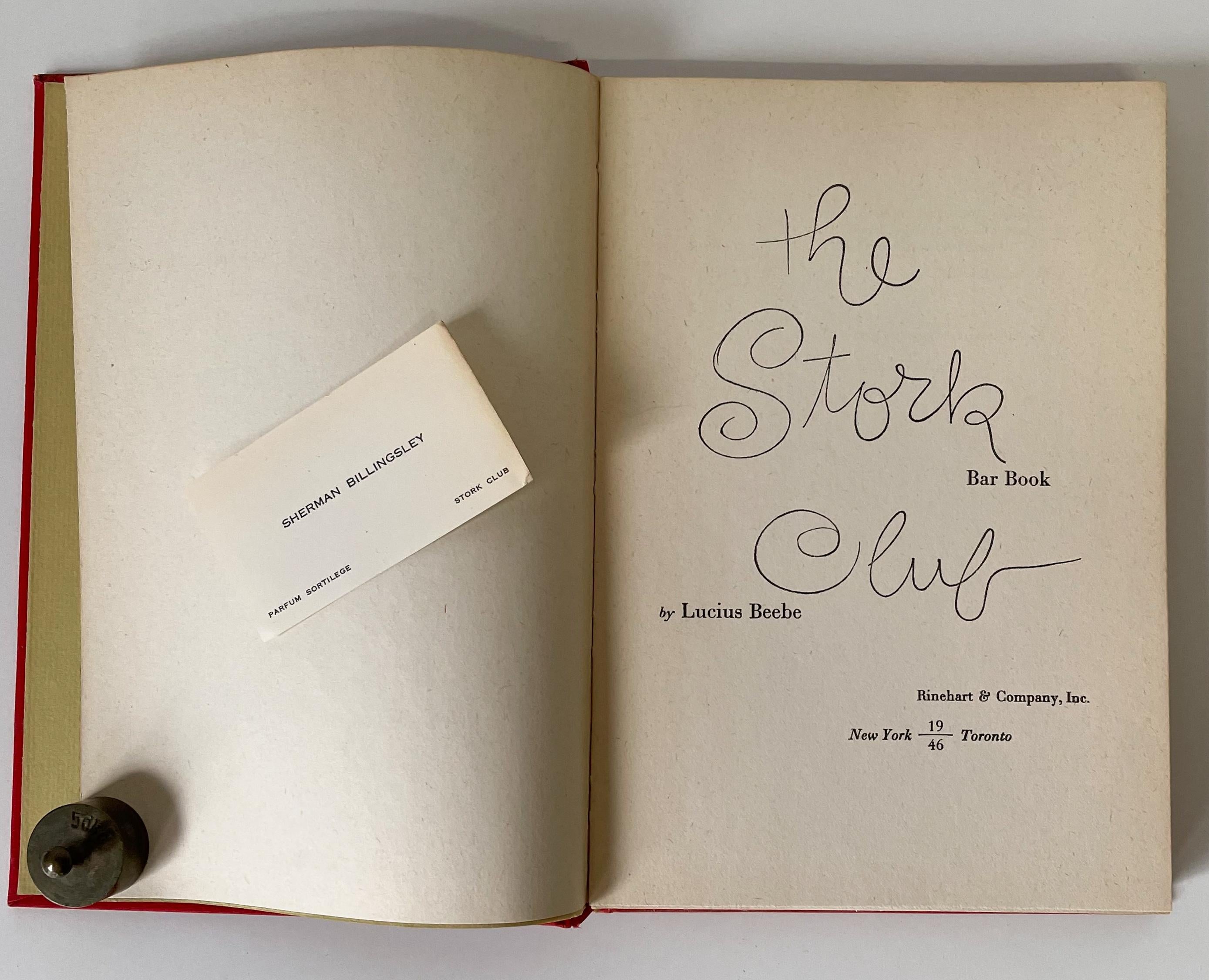 the stork club bar book