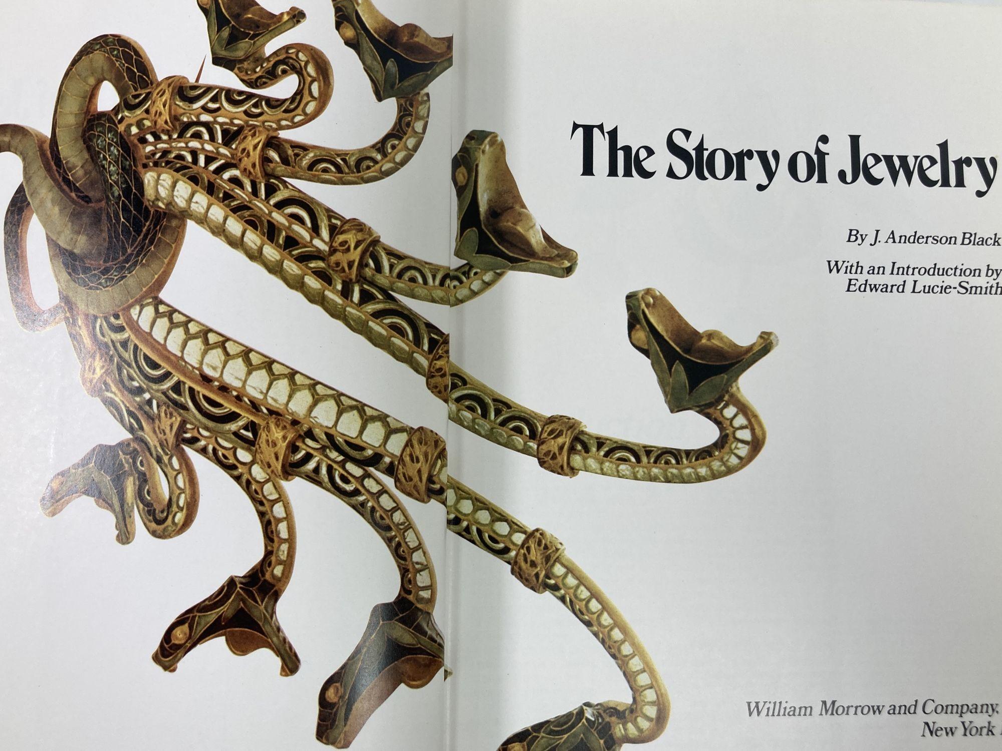 Paper The Story of Jewelry 1st ED. 1973 by J. Anderson Hardcover Book For Sale