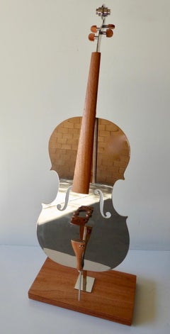 The Strad, a Sculptural Rendition of a 1674 Stradivarius Cello by Ron Graziano