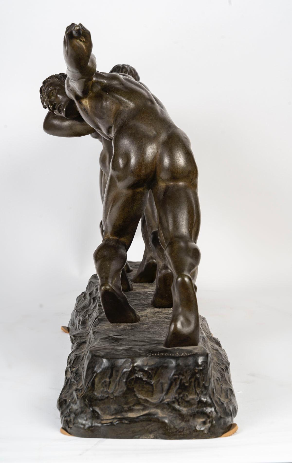 La Fuerza, Grupo de bronce de Maurice Guiraud-Rivière (1881-1947), hacia 1930 en venta 4
