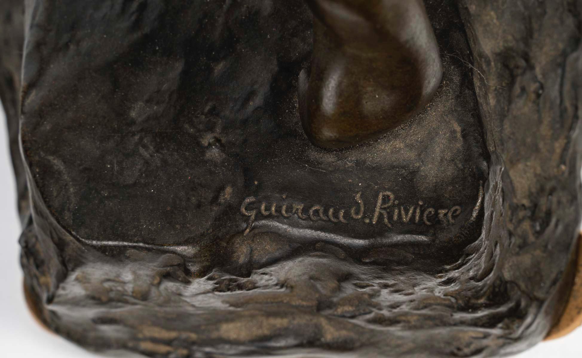 La Fuerza, Grupo de bronce de Maurice Guiraud-Rivière (1881-1947), hacia 1930 en venta 5