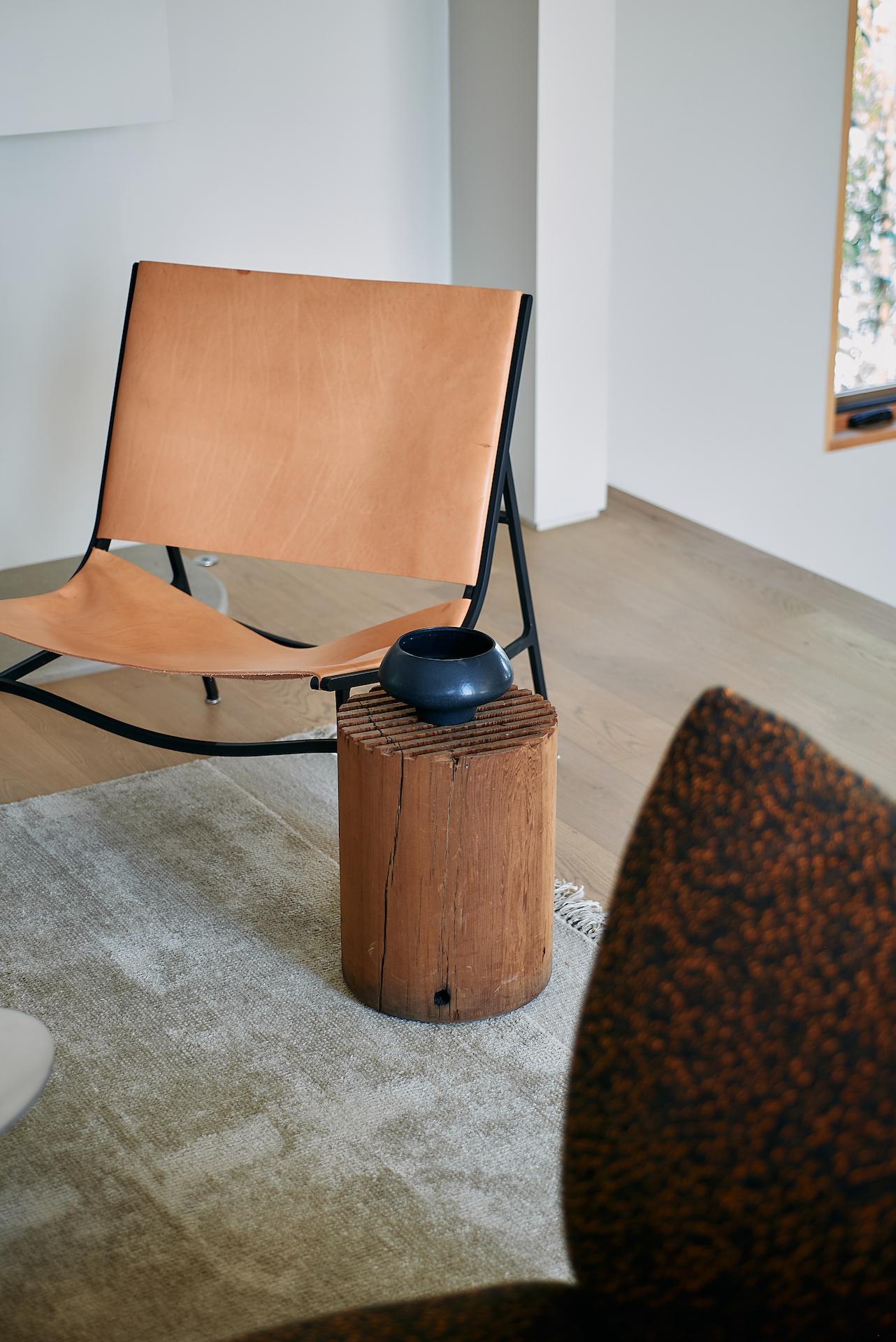 The Stump Stool - Turned Vintage Wood Stool Side Table In New Condition For Sale In Los Angeles, CA