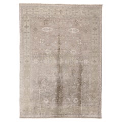 The Subtle Grandeur: A Modern Taupe Oushak Masterpiece of Timeless Refinement