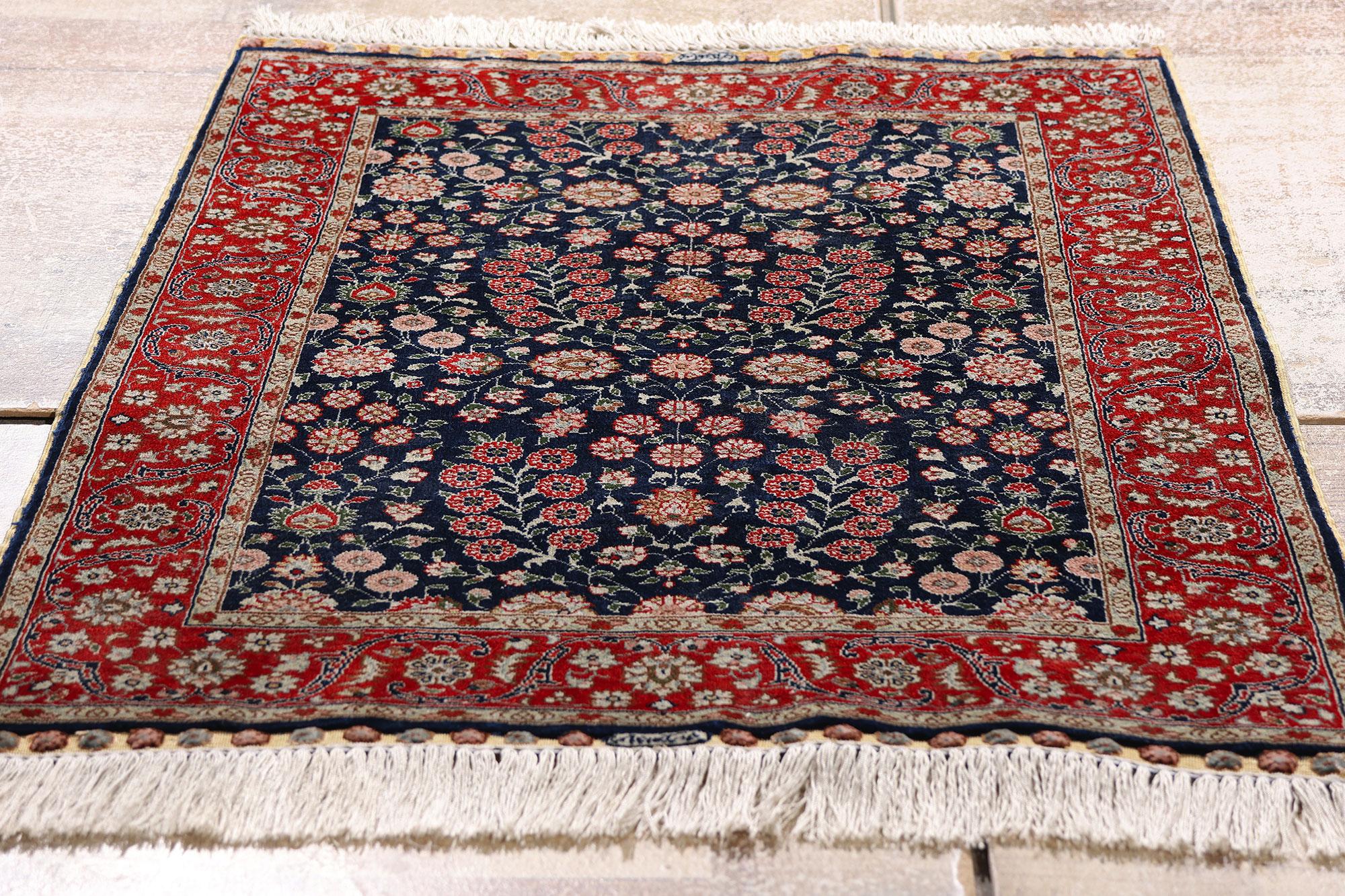 XX secolo Il giardino del Sultano: Un capolavoro di seta Hereke d'epoca di Eleganza Imperiale in vendita