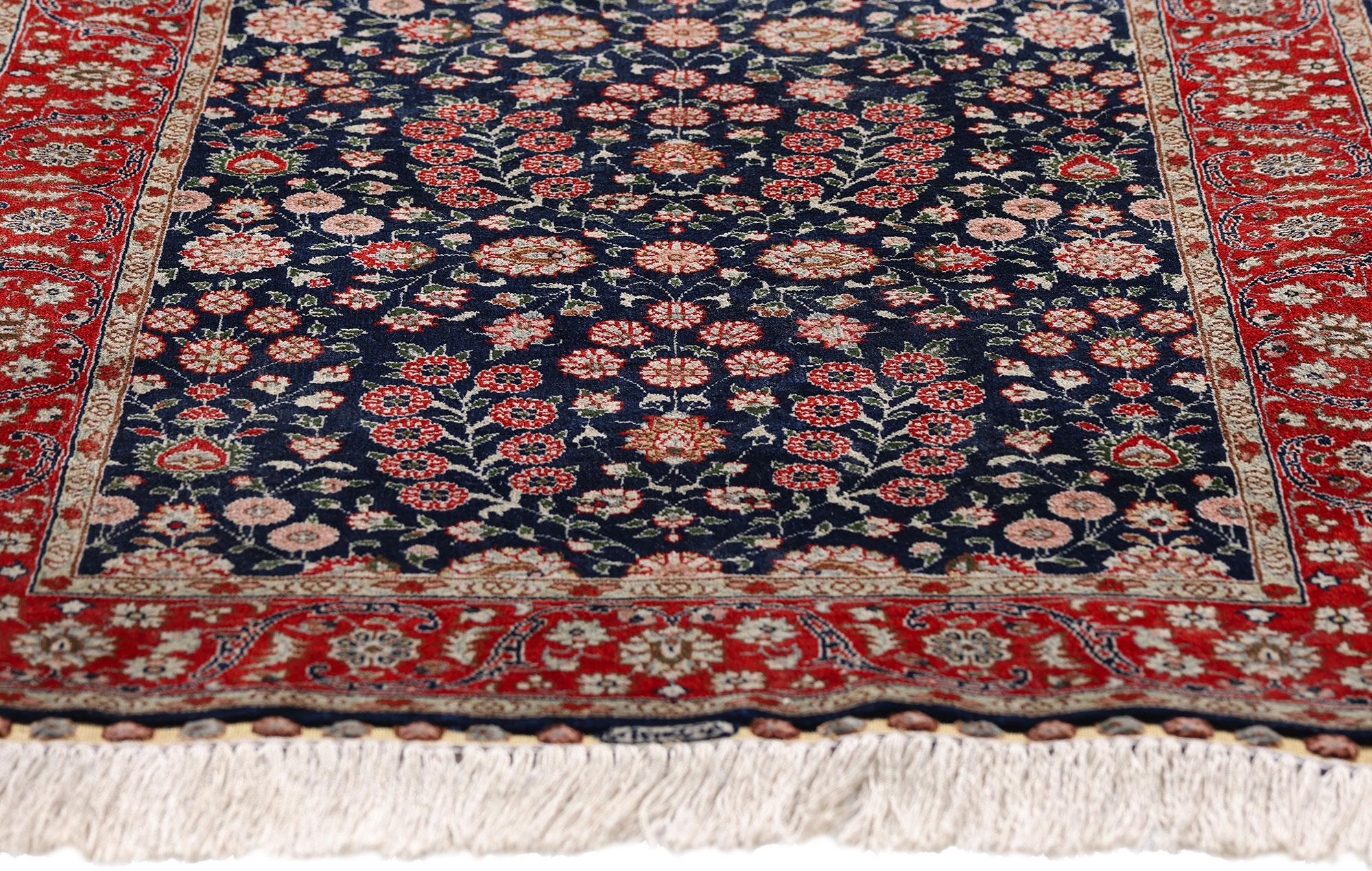 Seta Il giardino del Sultano: Un capolavoro di seta Hereke d'epoca di Eleganza Imperiale in vendita