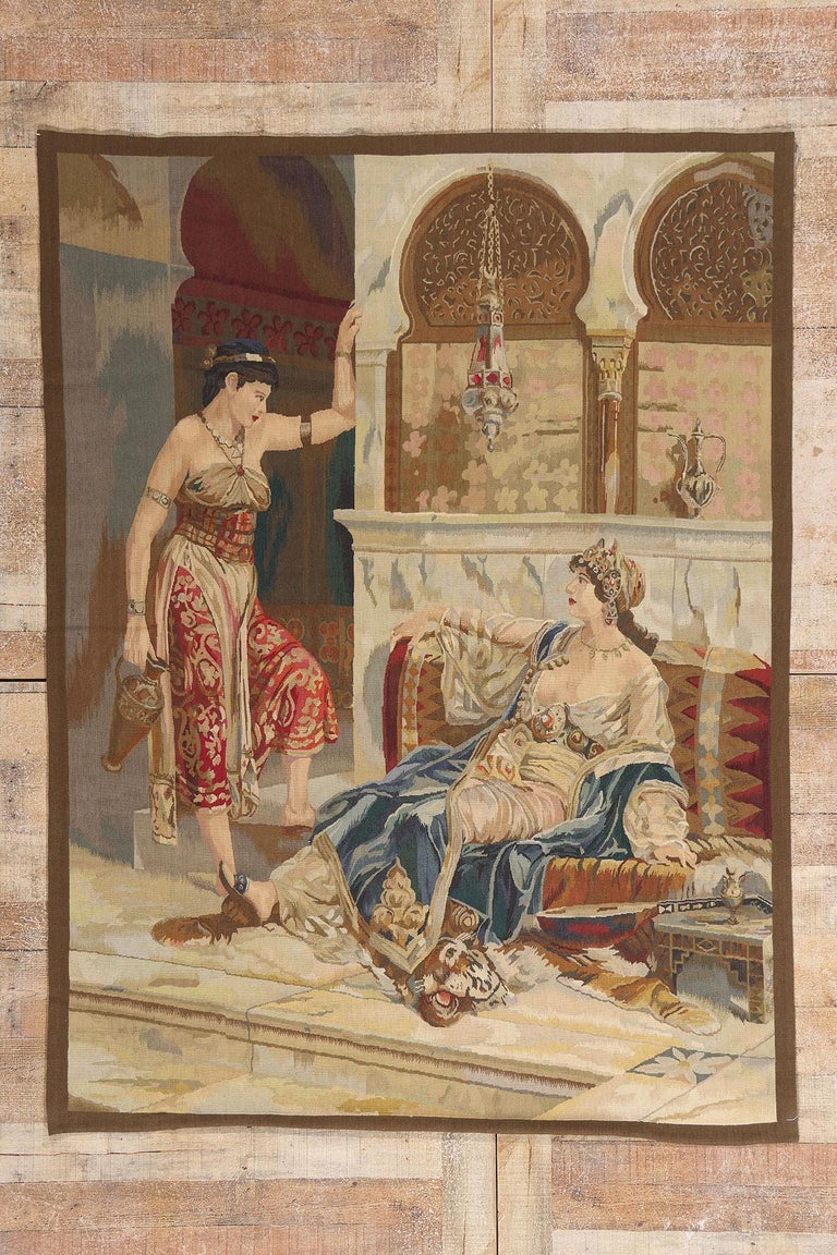 Arazzo Harem Imperiale ispirato all'Odalisca di Pierre-Auguste