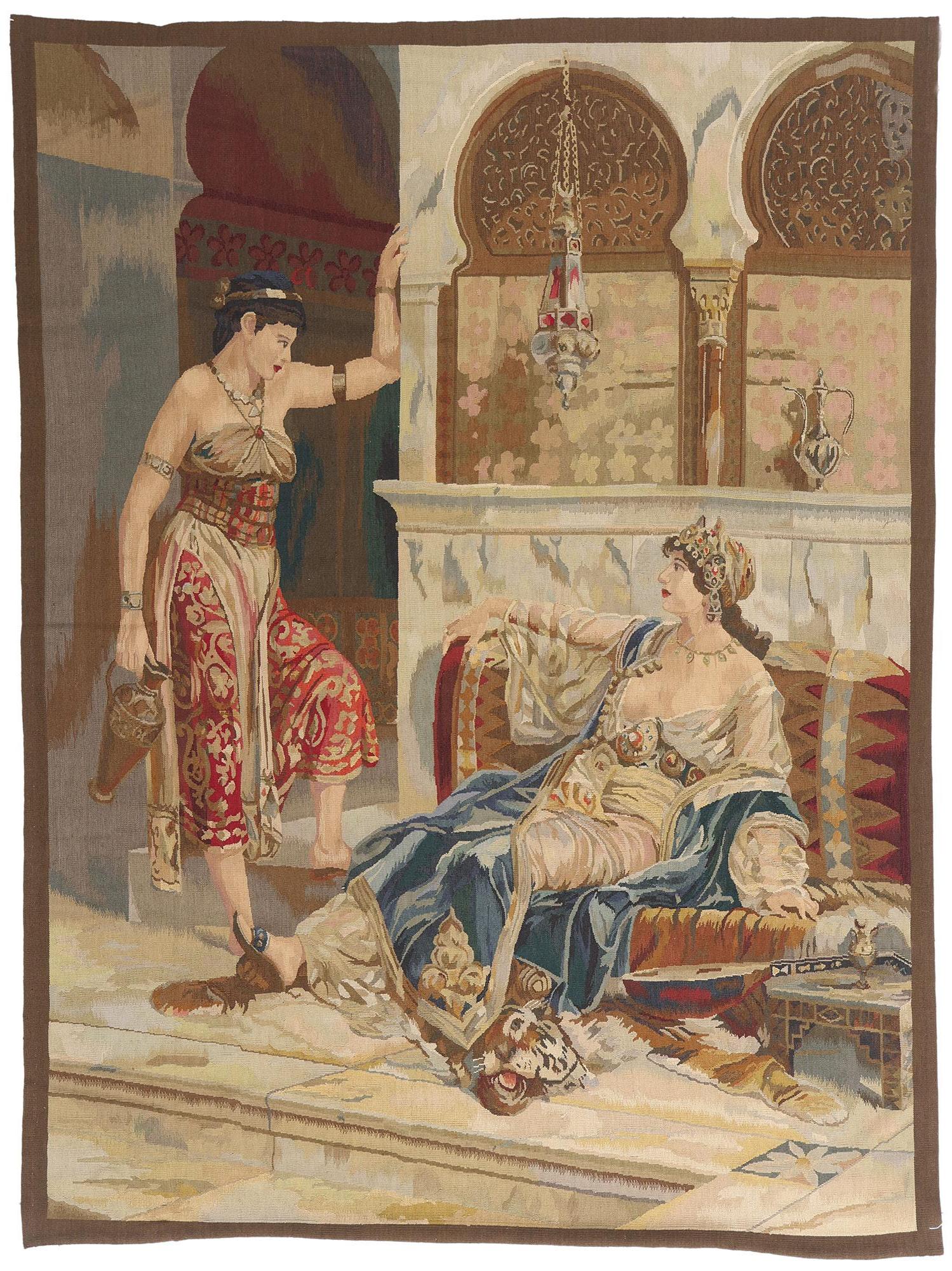 Imperial Harem-Wandteppich inspiriert von Odalisque von Pierre-Auguste Renoir im Angebot 3