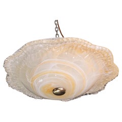 "The Sun" Murano Gold and trasparent Vintage Ceiling Light, 1970s