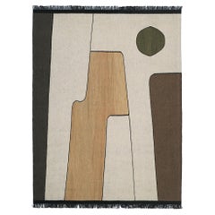 The Sun Over Mesopotamia No 2 Tappeto Kilim moderno e contemporaneo, tessuto a mano in lana