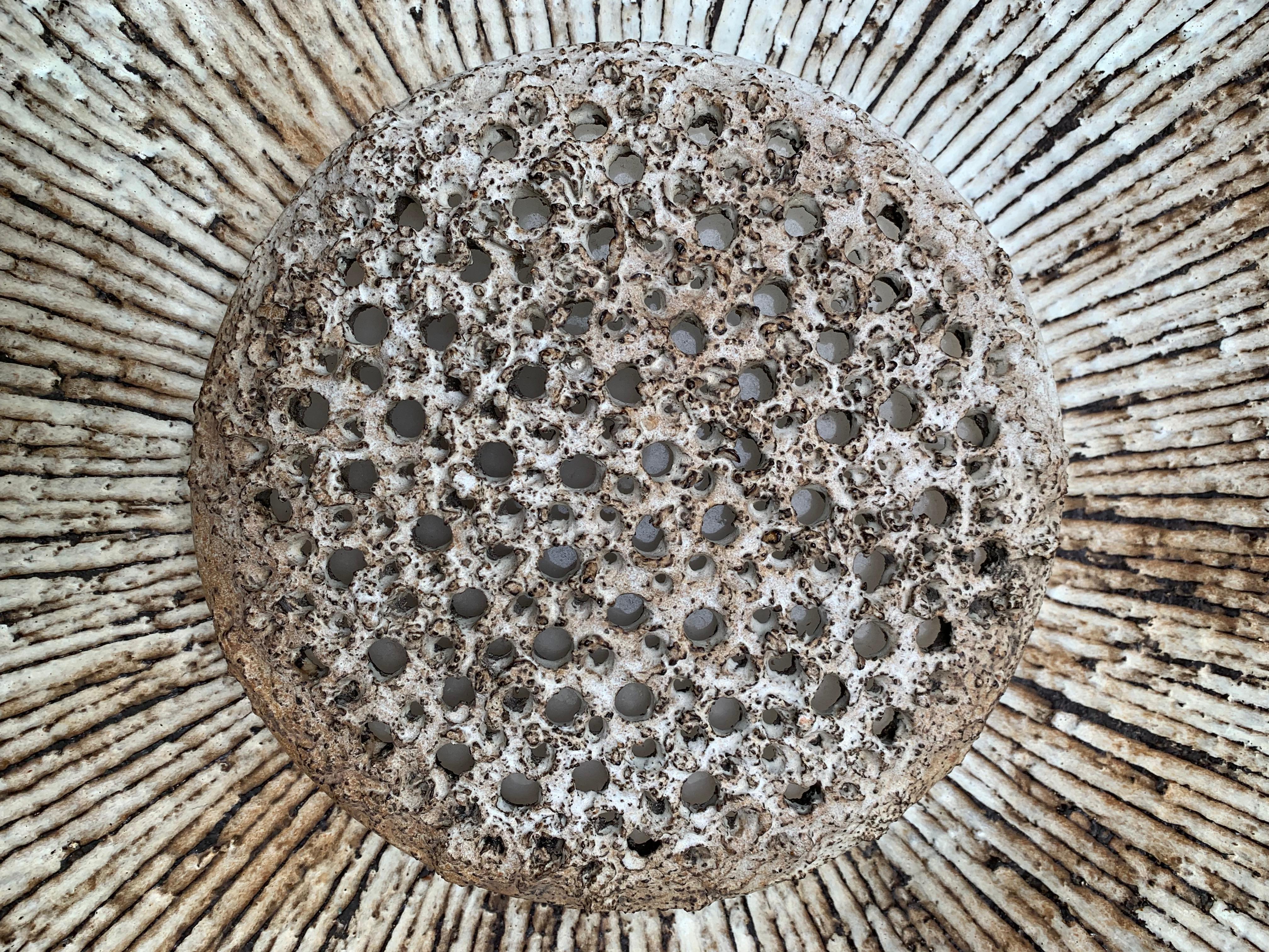 Wandleuchte „Die Sonne“ von Sejer Keramik, Dänemark, 1960 (Böhmisch)