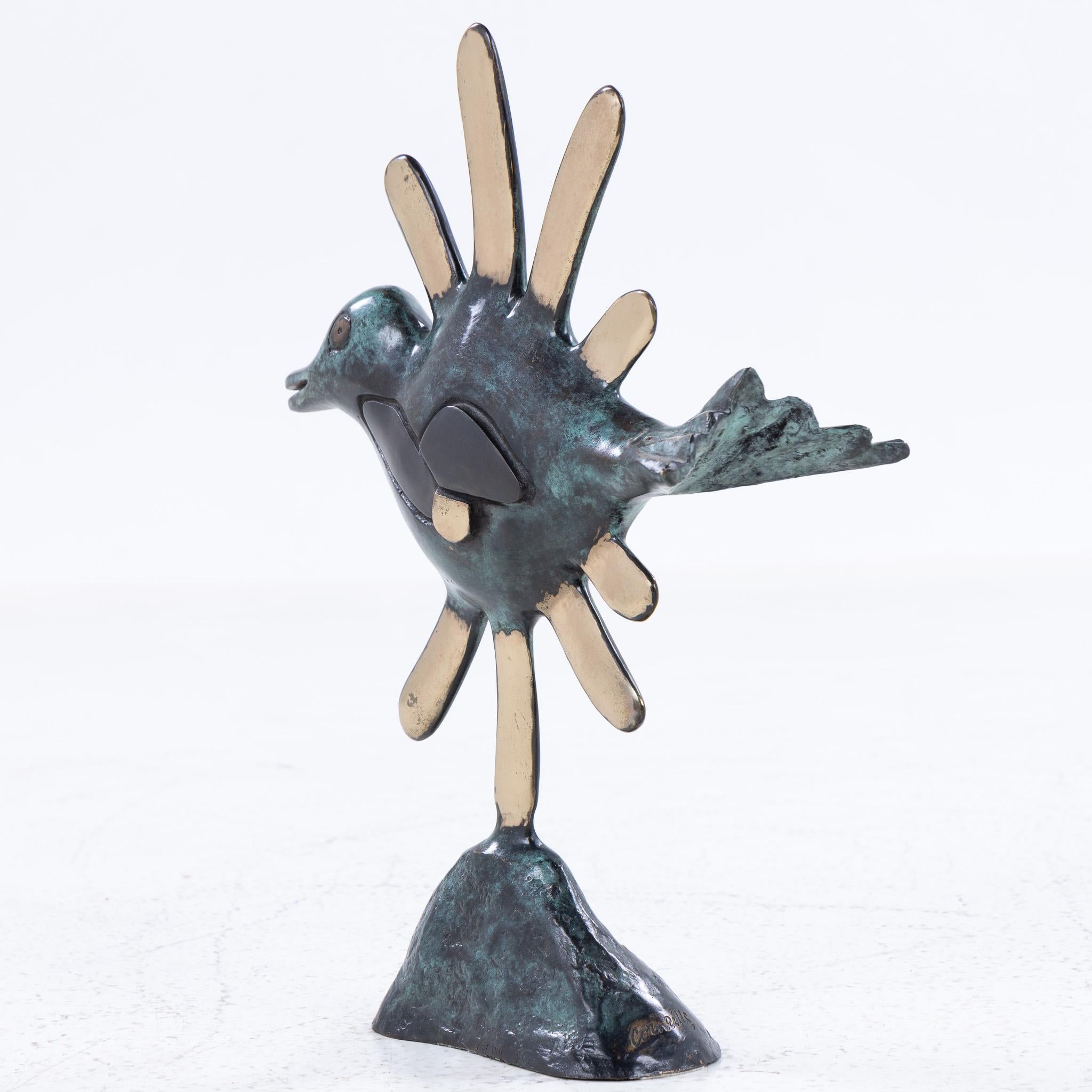 The Sundbird. Sculpture in patinated bronze. Signed ‘Corneille’. Numbered 73/100. Dated 2005.