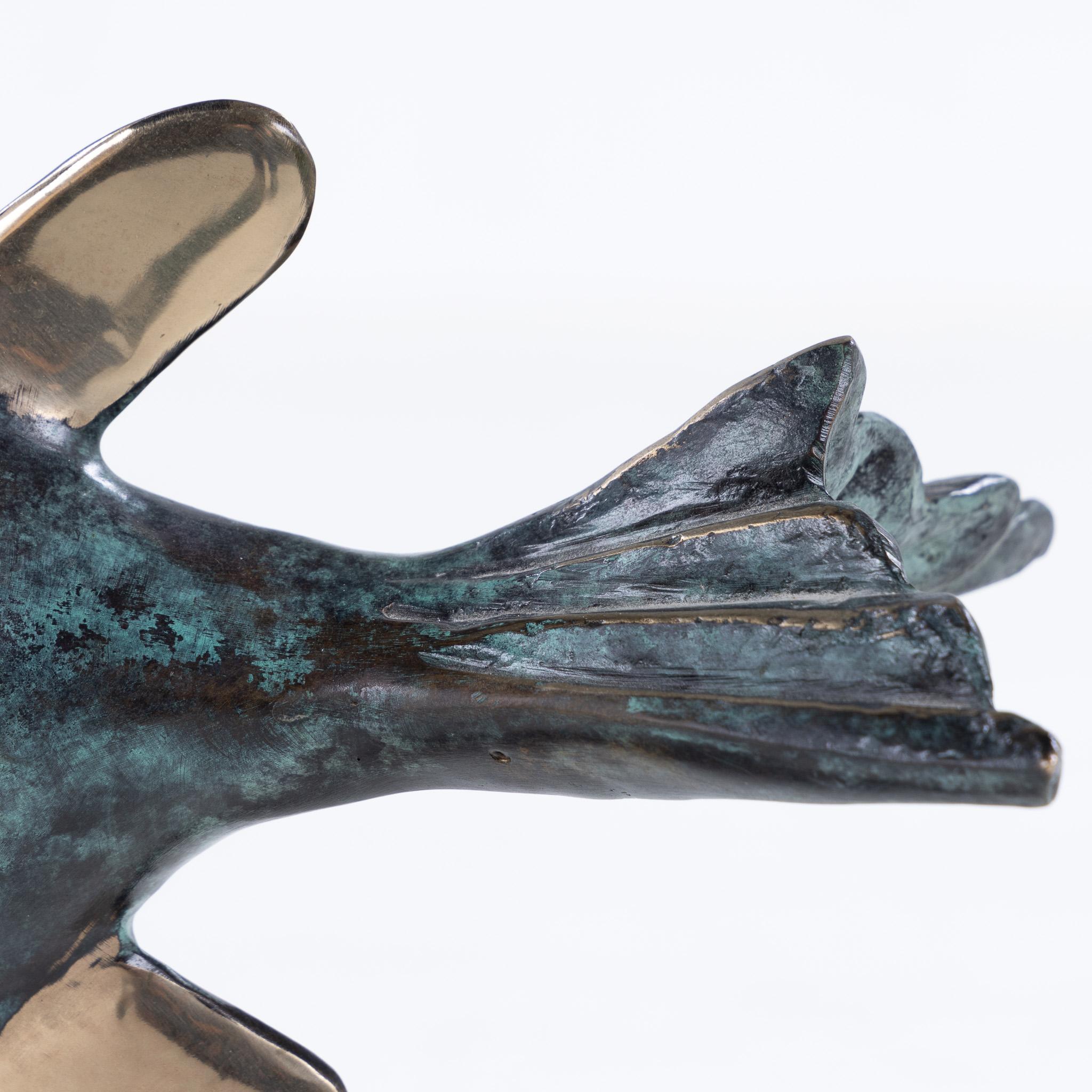 Mid-Century Modern 'The Sunbird' Sculpture in patinated bronze by Corneille For Sale