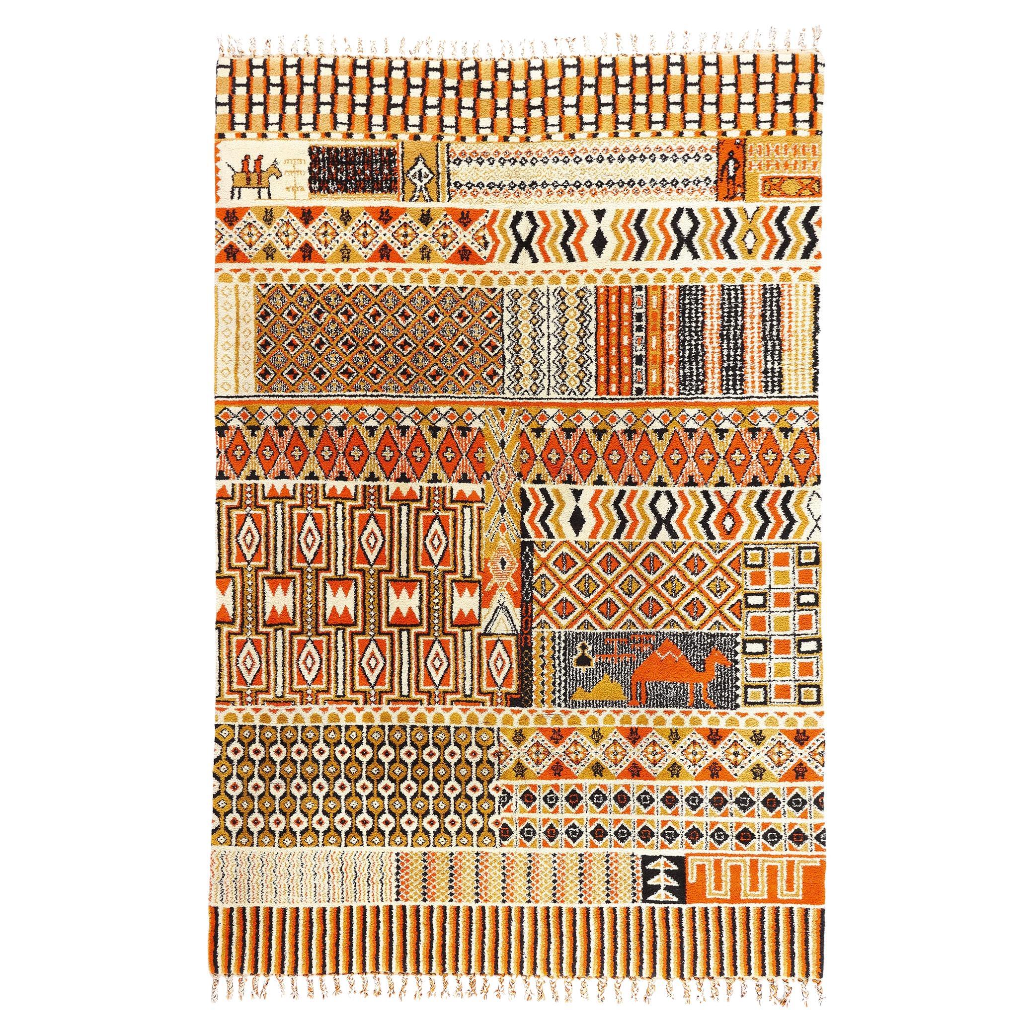 The Sunbound Matriarch: Aït Ouaouzguite Moroccan Masterpiece of Ancestral Power For Sale