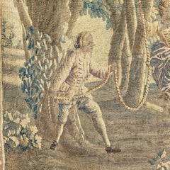 "The Swing" – Un grande arazzo in lana, probabilmente di Aubusson, XVIII secolo