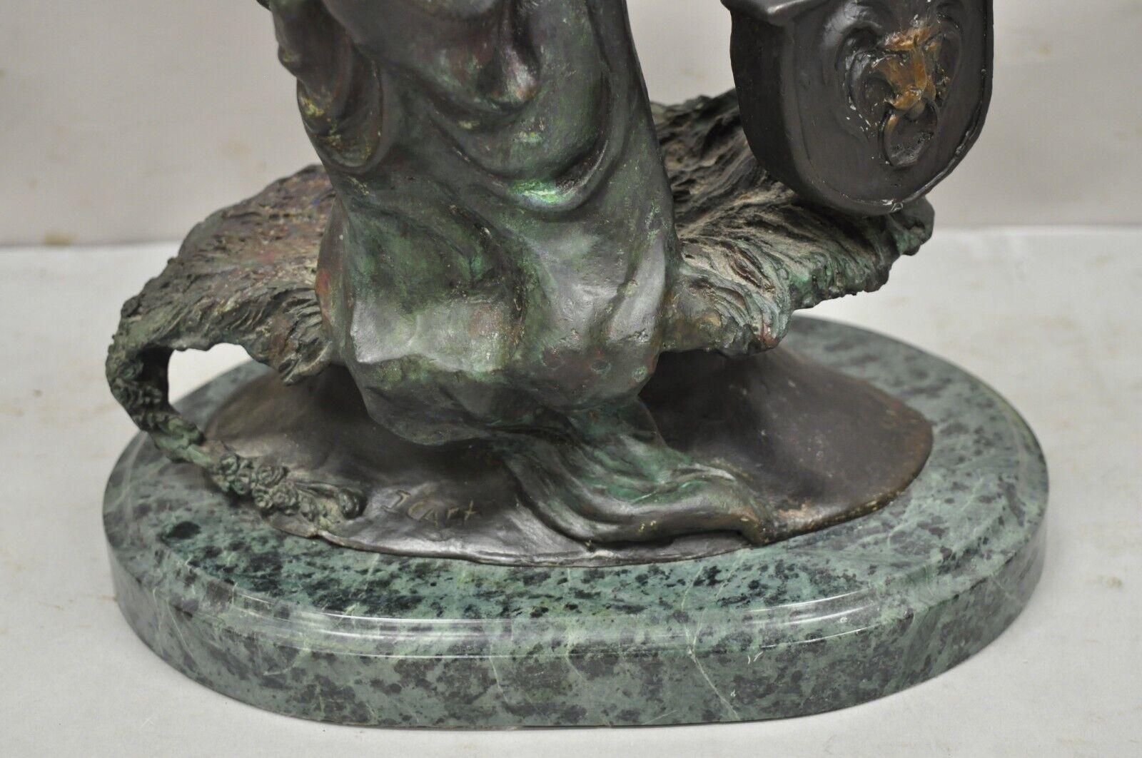 The Swing Bronze Statue on Marble Base after Louis Icart (1888-1950) 1