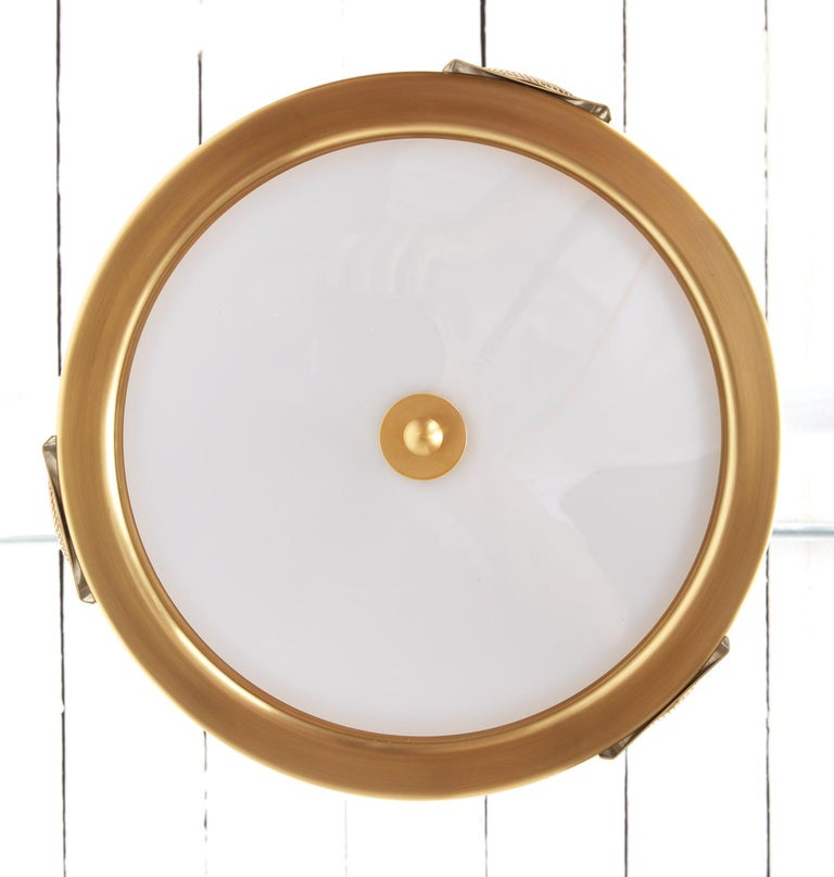 Swirl Flush Mount in Brass by David Duncan For Sale at 1stDibs