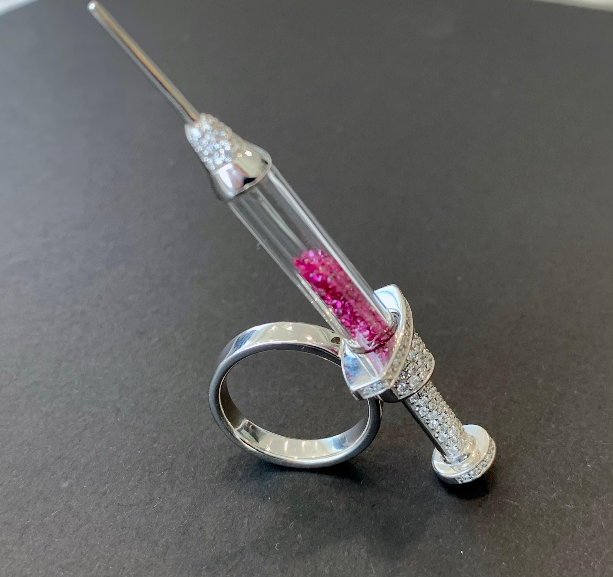 Modern Syringe Ring For Sale