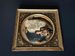 The Tale of the Rabbit- 6kt gold frame, sterling silver mirror