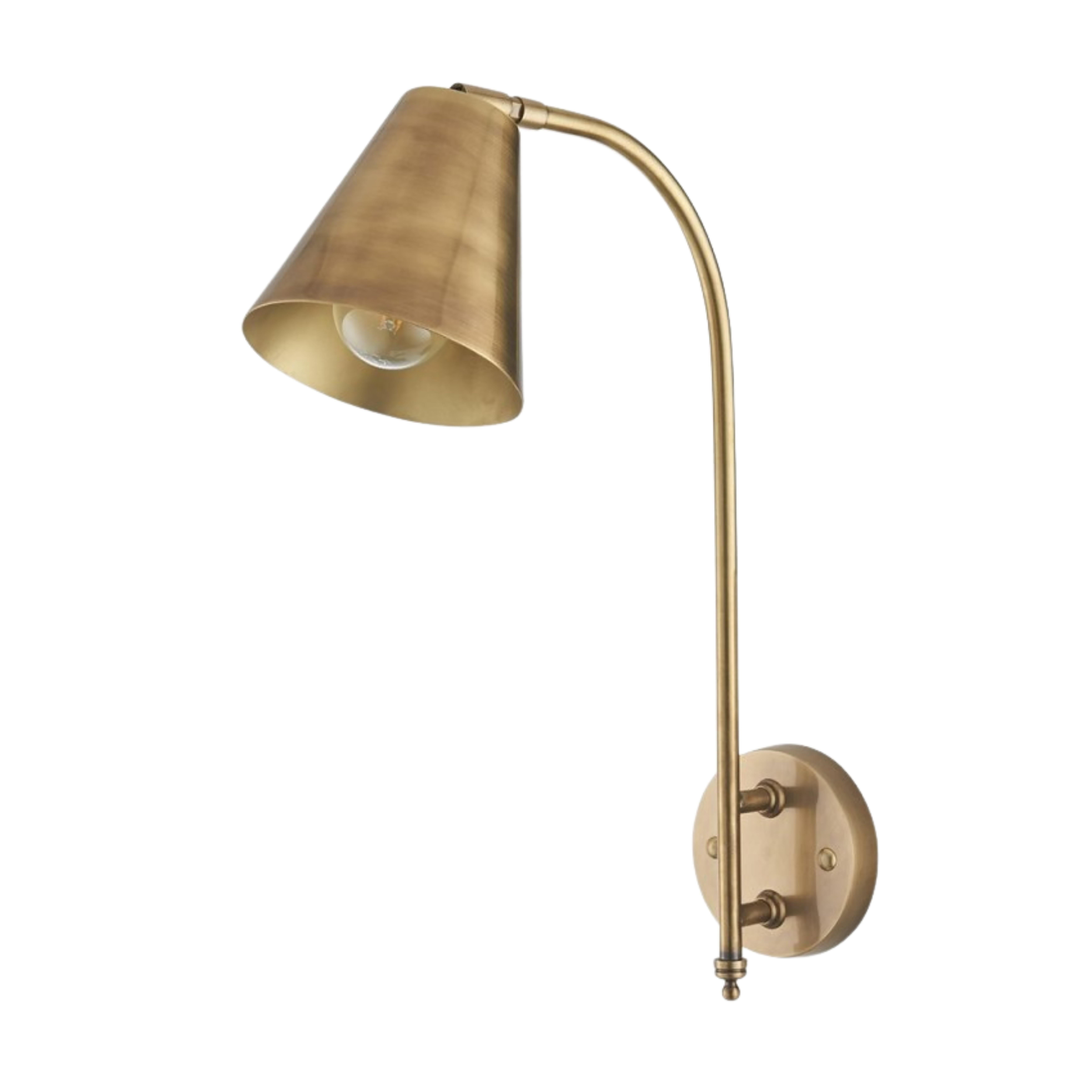 Calco La scintilla Taplow in ottone fuso e filato a mano è mostrata con finitura in ottone antico. in vendita