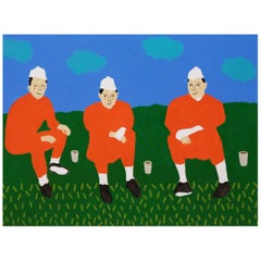 'The Tea Break' Portrait Painting by Alan Fears Pop Art