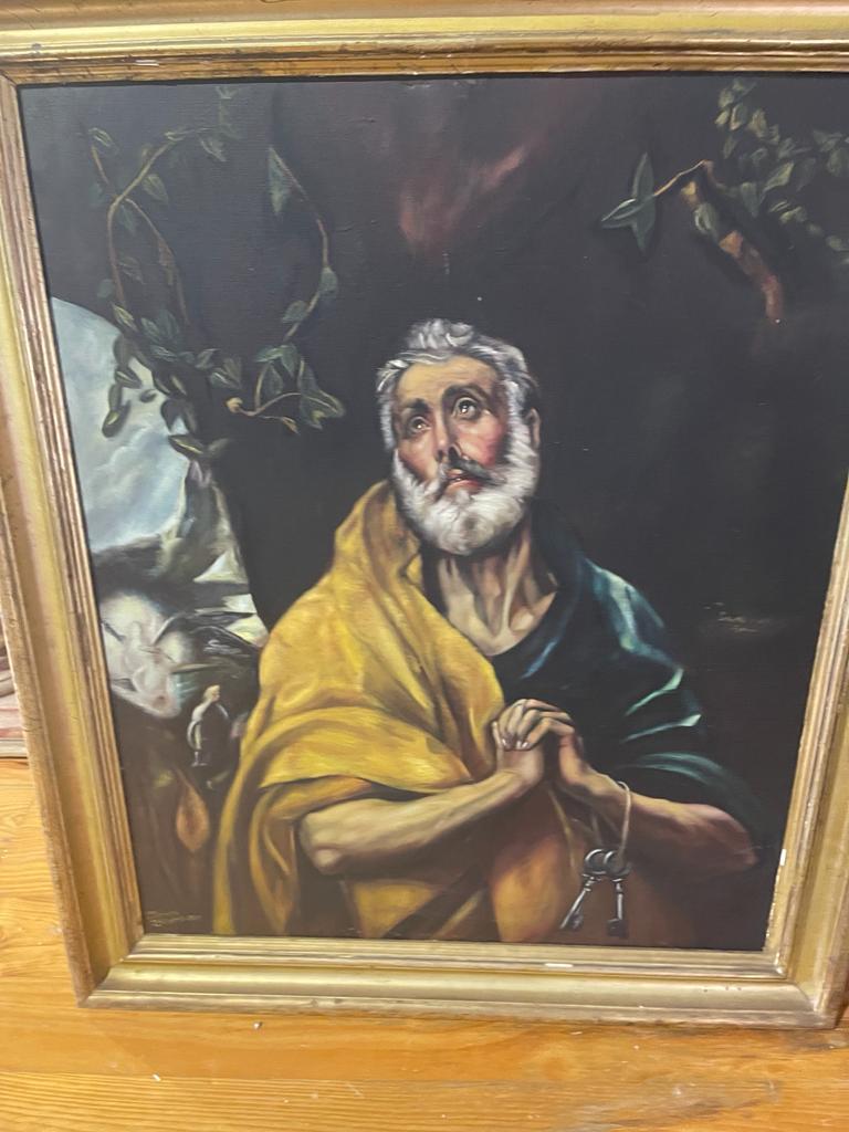 „Die Tränen des Heiligen Peter“ Domenikos Theotokopoulos- El Greco 19. Jahrhundert im Angebot 2