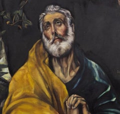 "The Tears of Saint Peter" Follower Domenikos Theotokopoulos- El Greco 19th Cent