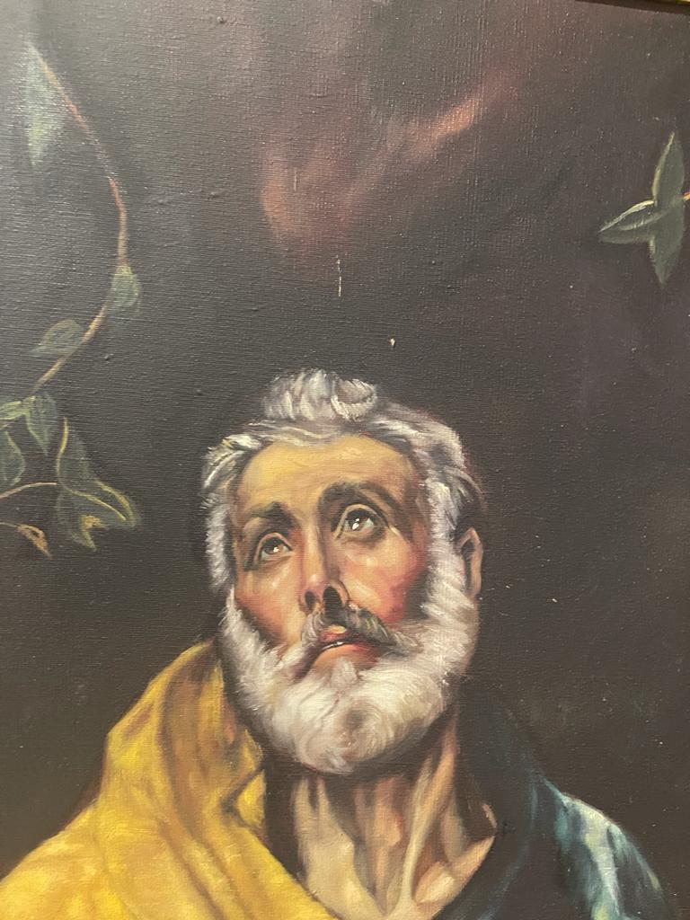 „Die Tränen des Heiligen Peter“ Domenikos Theotokopoulos- El Greco 19. Jahrhundert im Zustand „Gut“ im Angebot in Madrid, ES