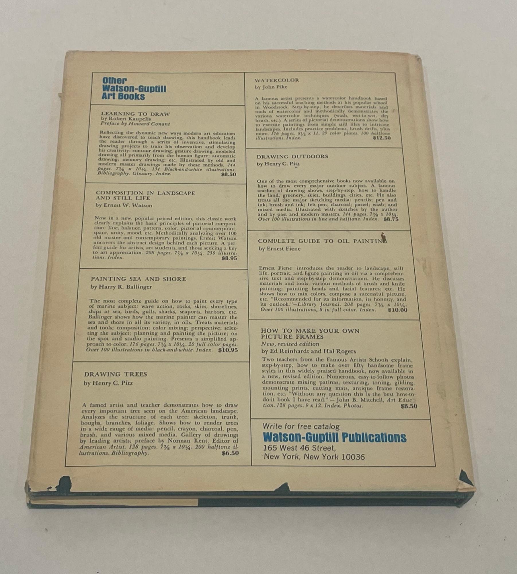 Folk Art The Technique of Landscape Painting Hardcover by Frederic Taubes 1966 For Sale