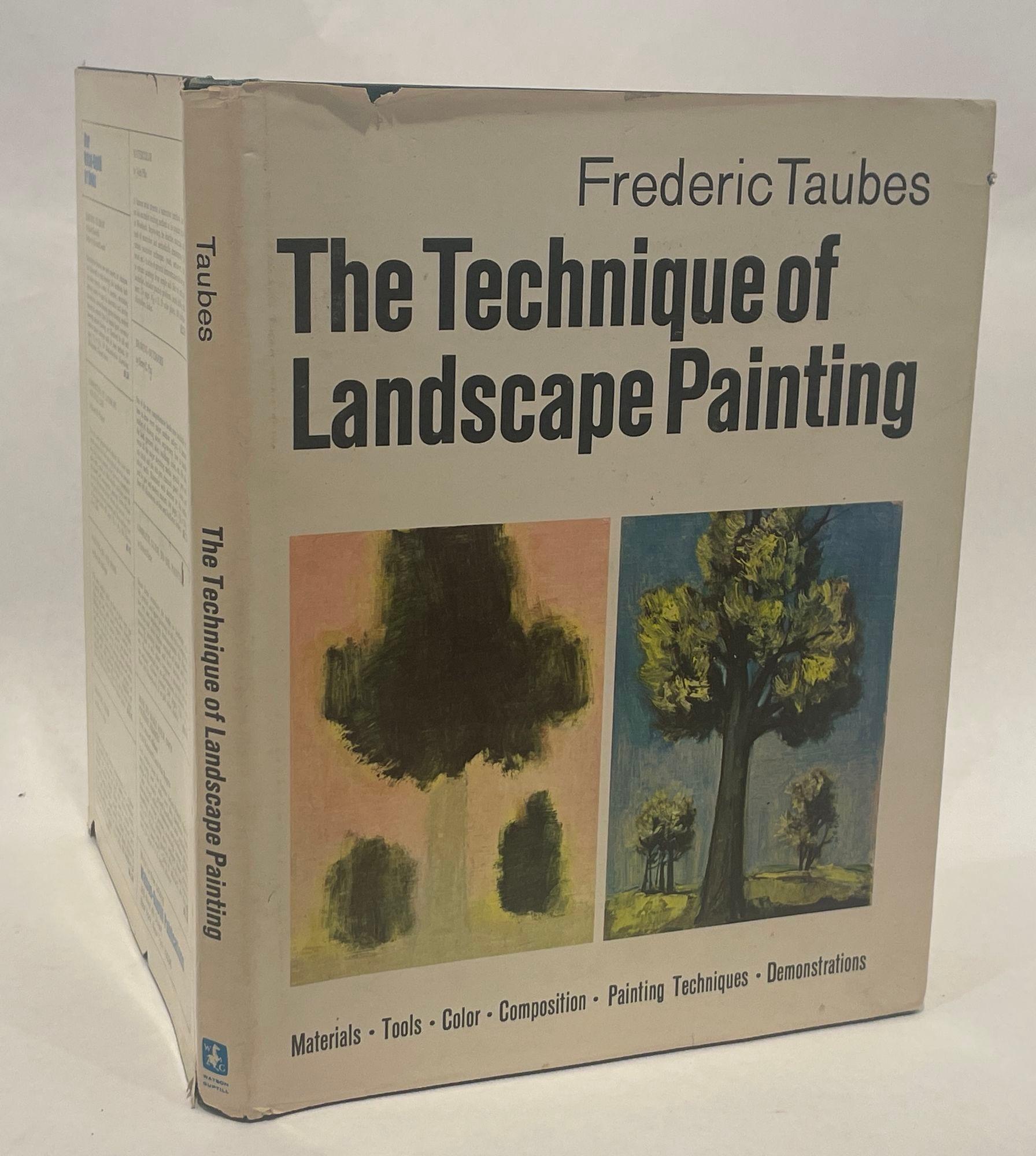 American The Technique of Landscape Painting Hardcover by Frederic Taubes 1966 For Sale