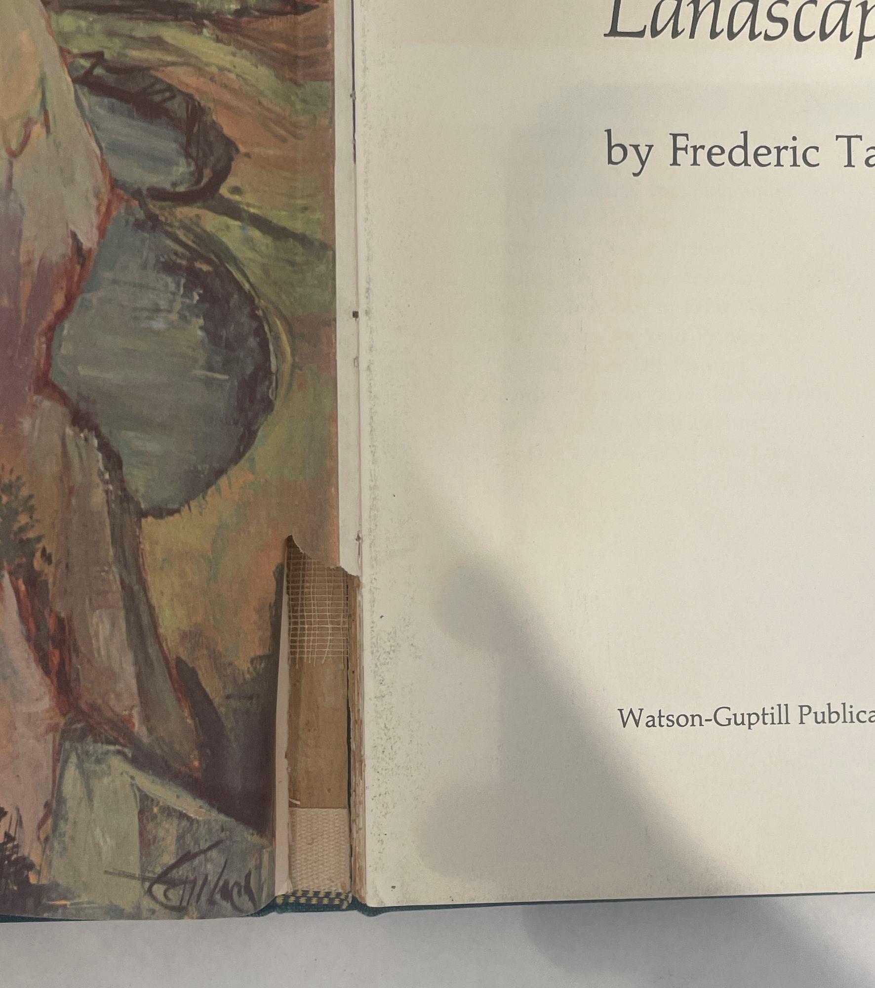 Paper The Technique of Landscape Painting Hardcover by Frederic Taubes 1966 For Sale