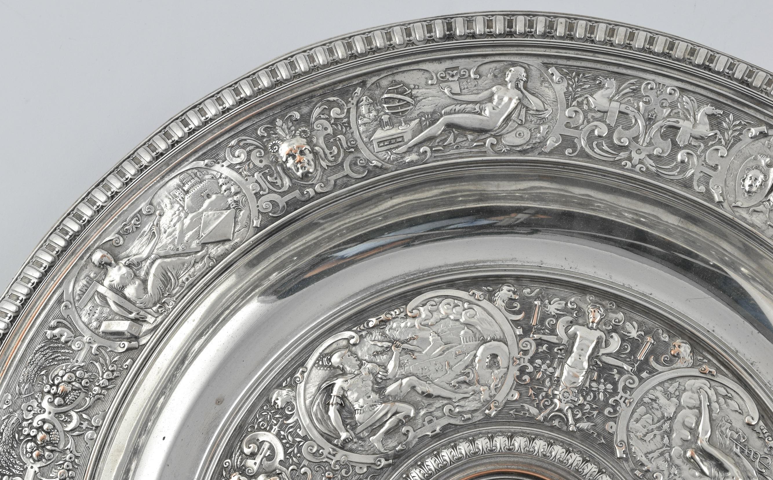 Silver Plate The Temperance/ Rosewater Basin by Elkington For Sale