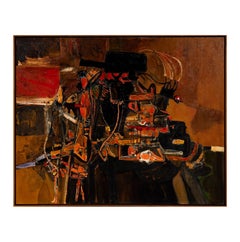 'The Tempest', Large Abstract Oil on Canvas by Edgar Ewing