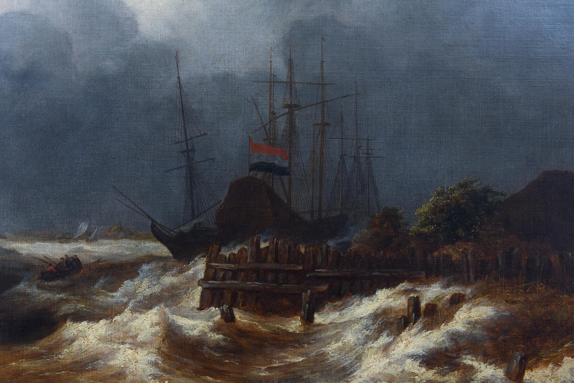 La Tempestad (Reproducción de La Tempête de Jacob Isaakszoon van Ruisdael) en Bueno estado para la venta en North Miami, FL