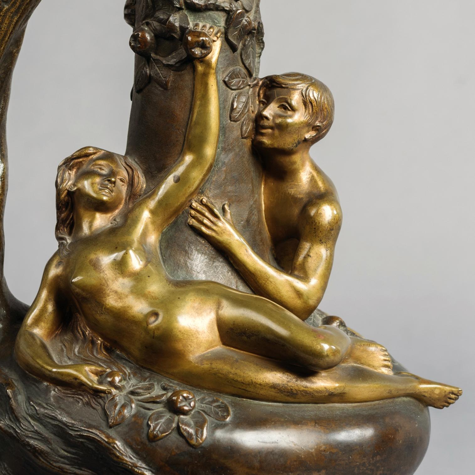 French 'The Temptation' by Eugene-Victor Cherrier For Sale