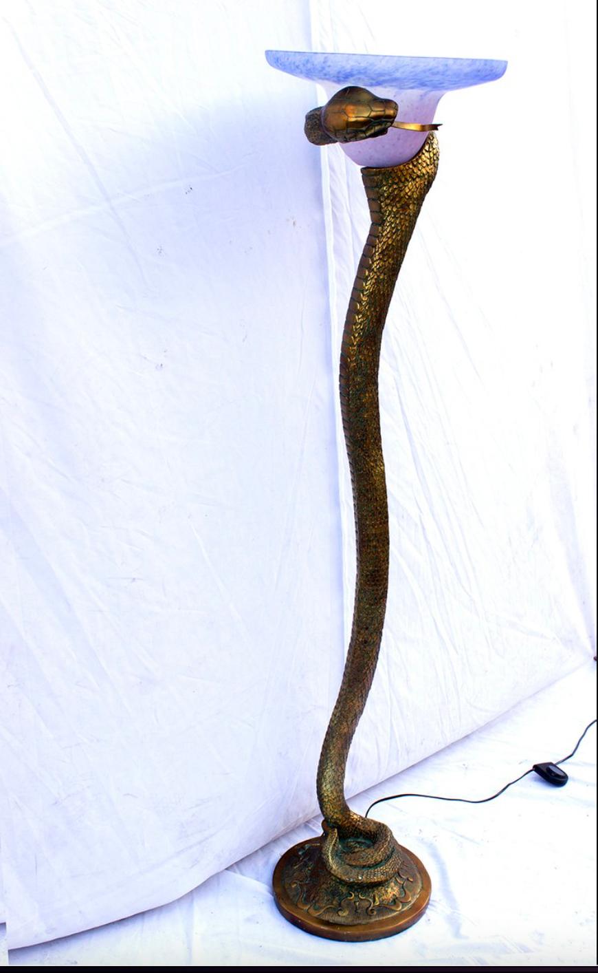 edgar brandt la tentation lamp