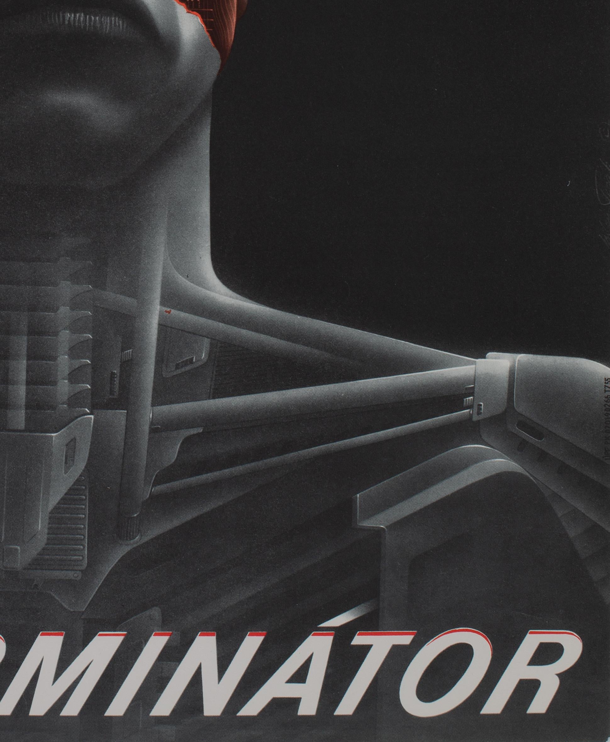 Paper The Terminator 1984 Czech A3 Film Movie Poster, Pecak For Sale
