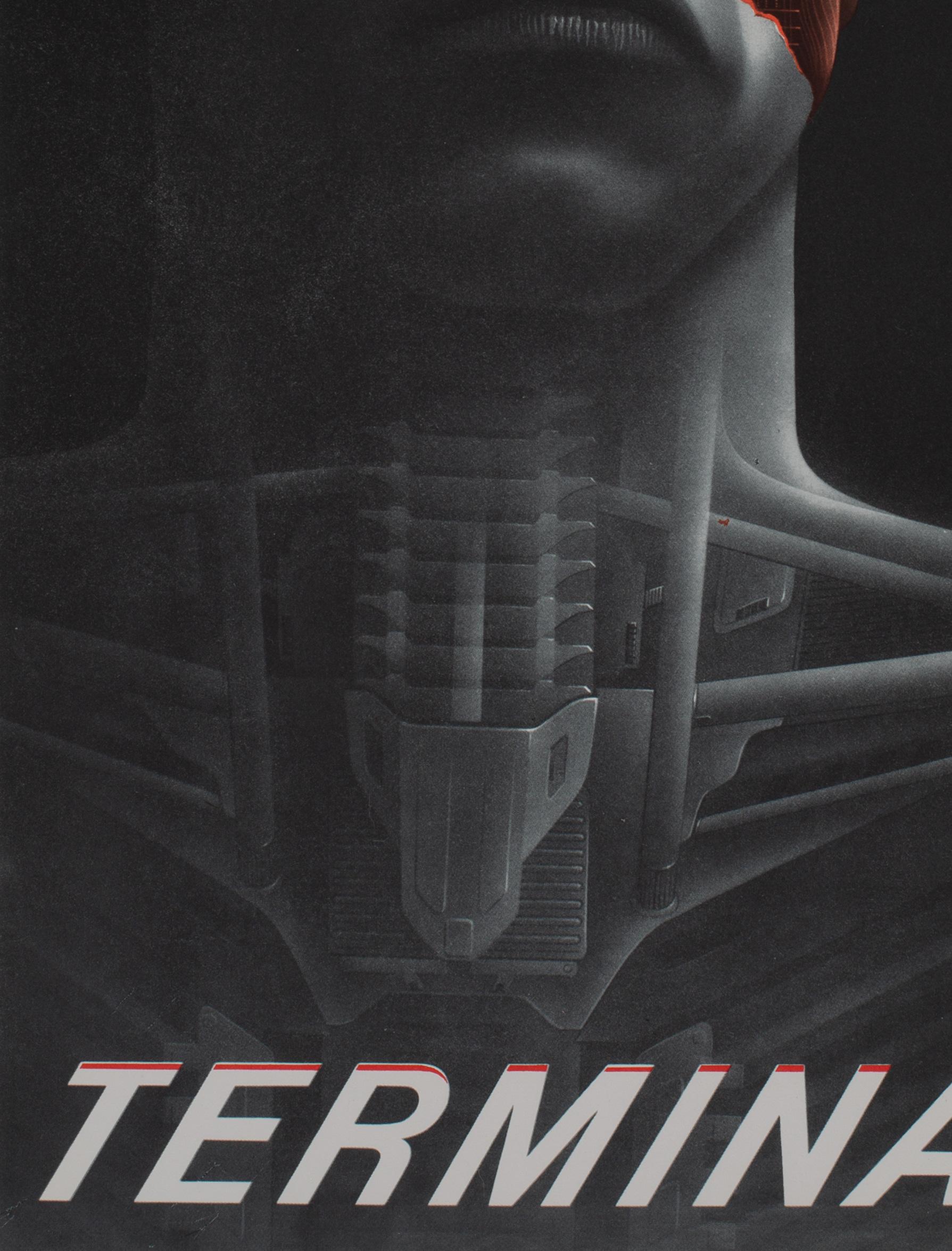 The Terminator 1984 Tschechischer A3 Film Filmplakat, Pecak im Angebot 1