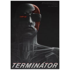 The Terminator 1984 Czech A3 Film Movie Poster, Pecak