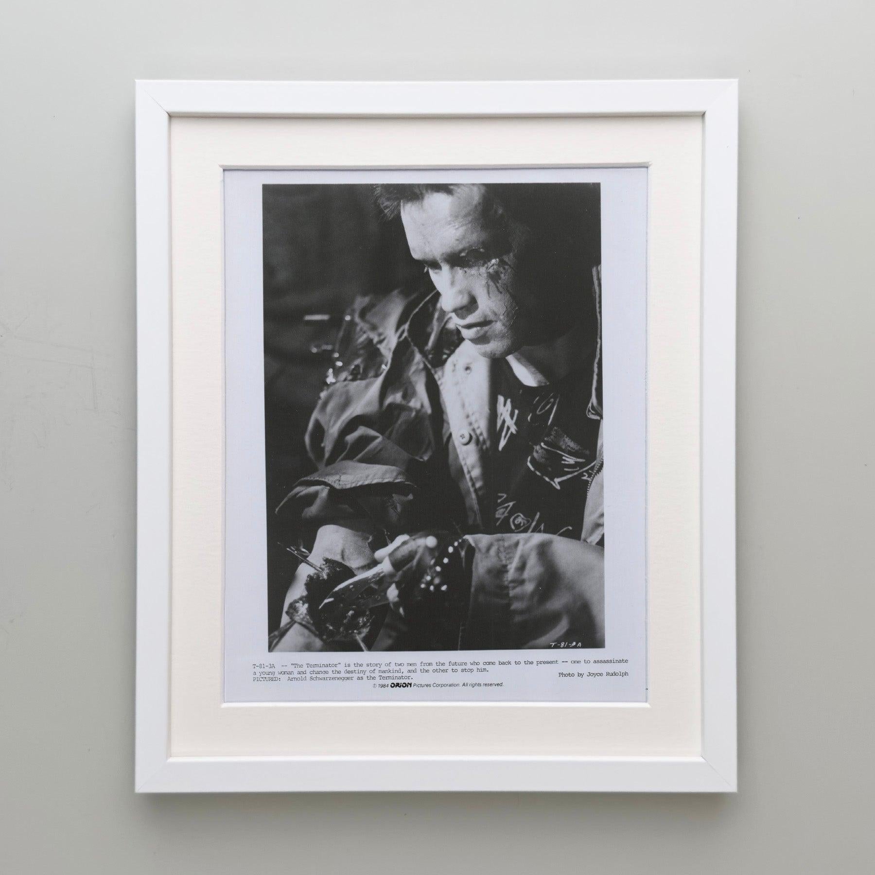 Der Terminator (1984) Pressestatement - gerahmt im Zustand „Hervorragend“ im Angebot in Bath, Somerset