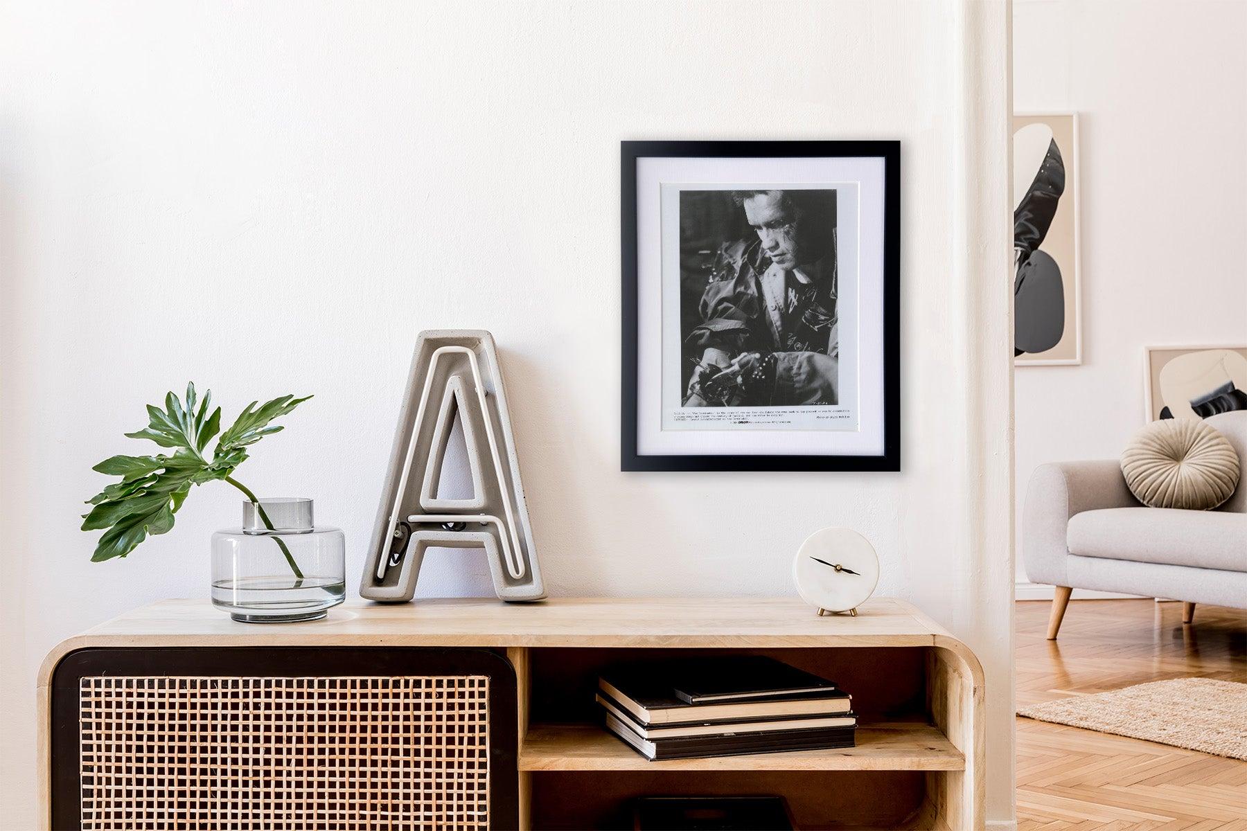 Der Terminator (1984) Pressestatement - gerahmt (20. Jahrhundert) im Angebot